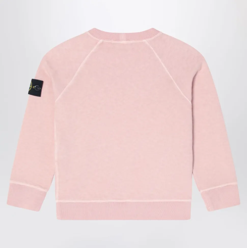 Felpa Rosa Girocollo