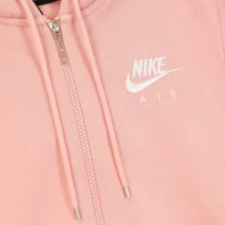 Felpa Zip Rosa Glaze/Bianco Sportswear Air Top Fleece