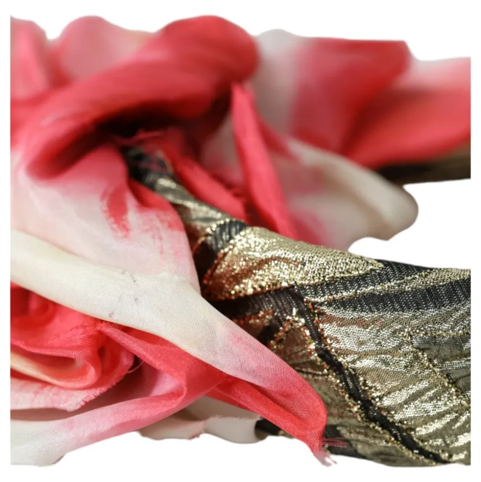 Fiori Applicazione Seta Donna Fascia