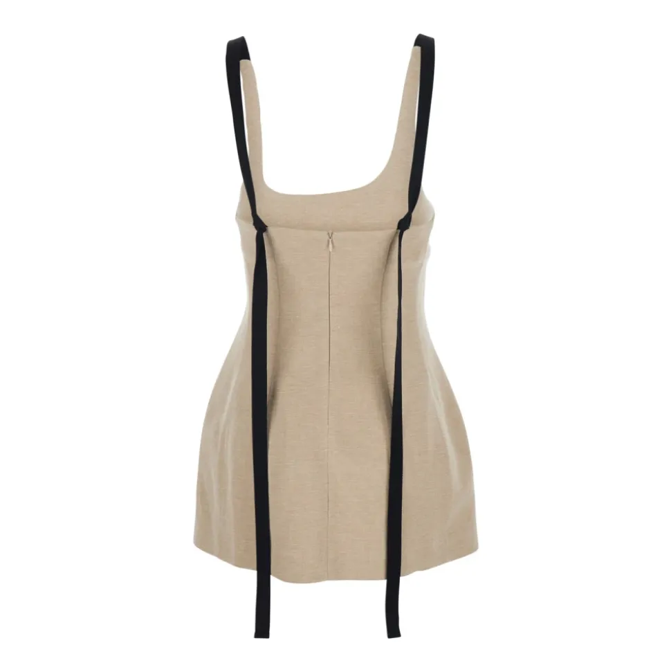 Flared Linen Blend Top