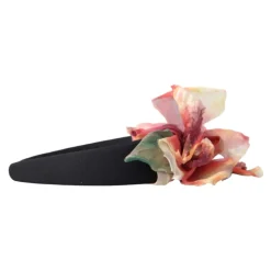 Floreale Nero Tiara Donna Fascia Diadema
