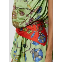 Foulard en soie imprimé Broken Jewels