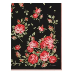 Foulard in Twill di Seta con Stampa Bouquet di Rose 90x90
