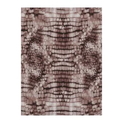 Foulard in Twill di Seta con Stampa Alligatore