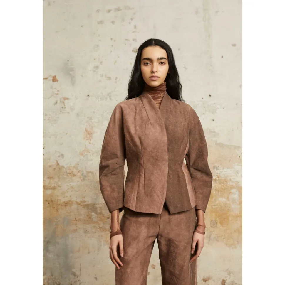 Giacca Aderente Fade Clay