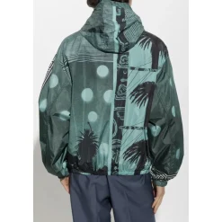Giacca a vento in nylon stampata