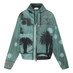 Giacca a vento in nylon stampata
