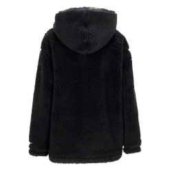 Giacca con Logo e Fodera in Sherpa Nera