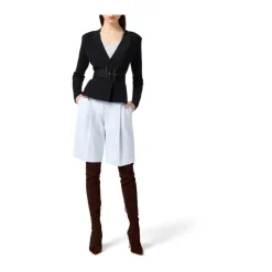 Giacca in maglia con cintura