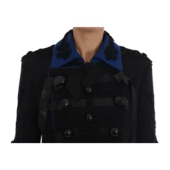 Giacca Trench in Lana Nera Autunno 2016