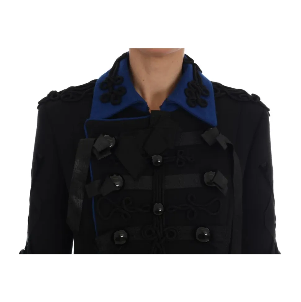 Giacca Trench in Lana Nera Autunno 2016