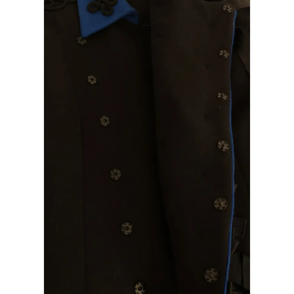 Giacca Trench in Lana Nera Autunno 2016