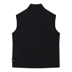 Gilet nero per bambini con toppa logo