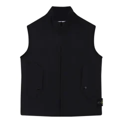 Gilet nero per bambini con toppa logo