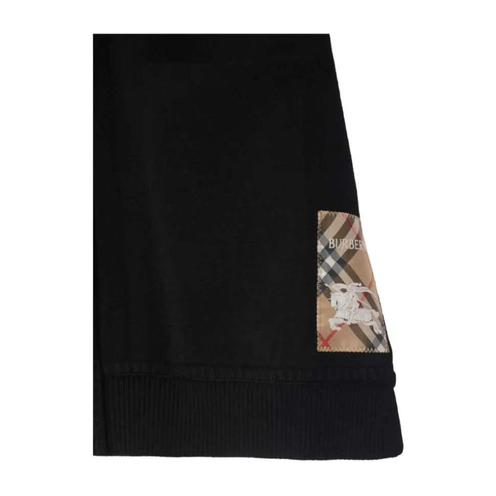 Gilet Senza Maniche Nero in Misto Lana