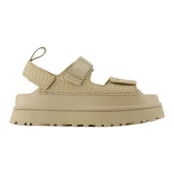 Goldenglow Embossed Sandals