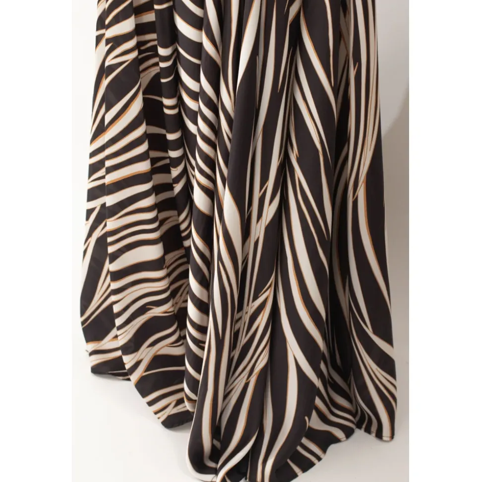 Gonna con spacco laterale Animalier in MULTICOLOR