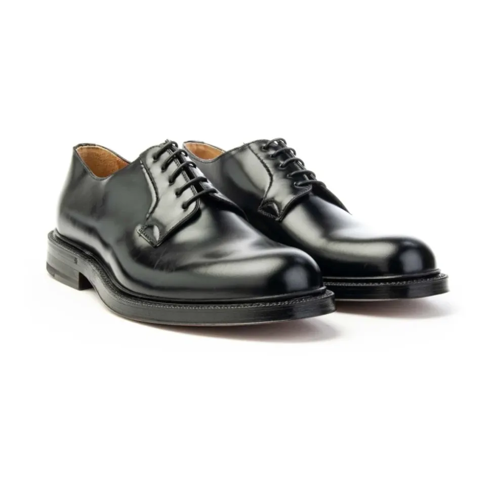 Green George scarpe 1204 Derby Lacci Fondo Cuoio Uomo