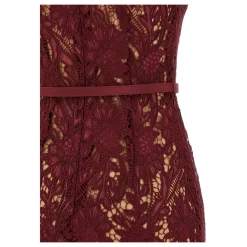 Guipure Lace Midi Dress