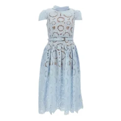 Guipure Lace Midi Dress