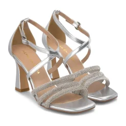 Half Sandal With Multiple Tubular Straps