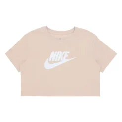 Iconic Crop Tee Sanddrift/White