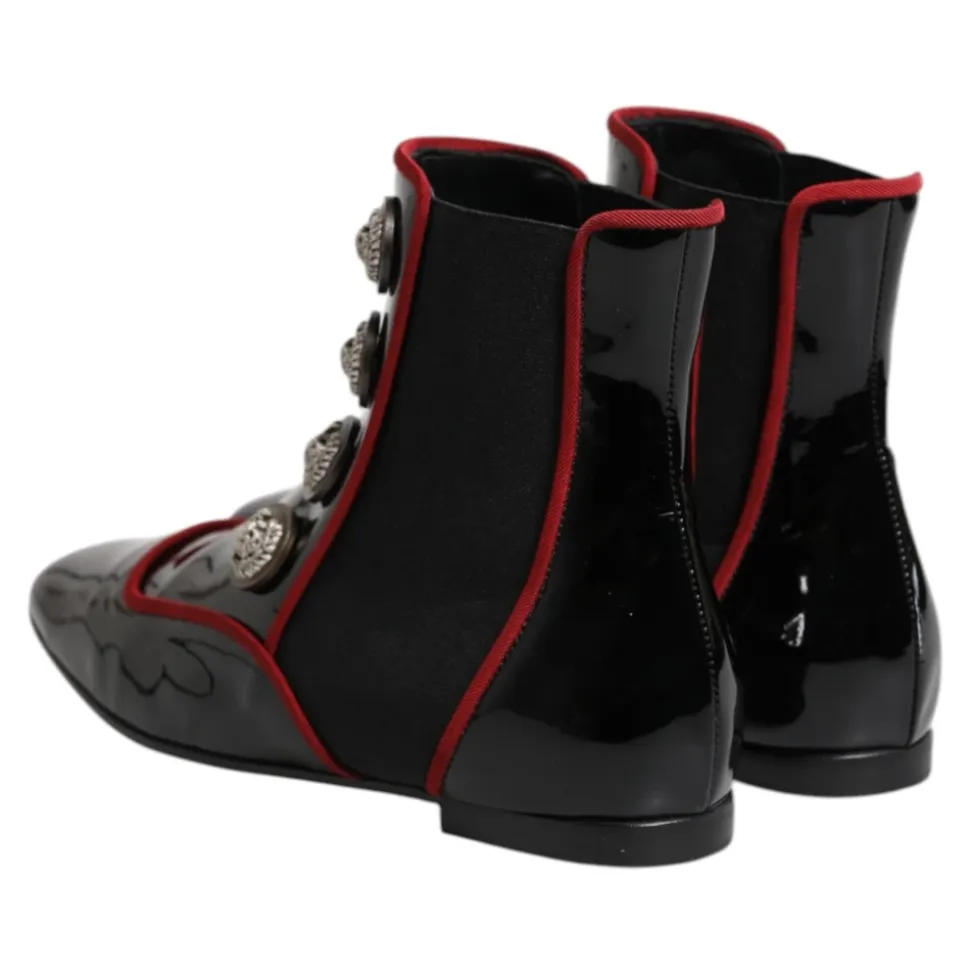 Jackie Buttoned Chelsea Boots
