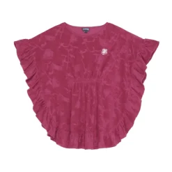 Jacquard Roses Terry Poncho