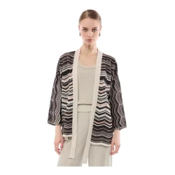 Jacquard Trapeze Cardigan