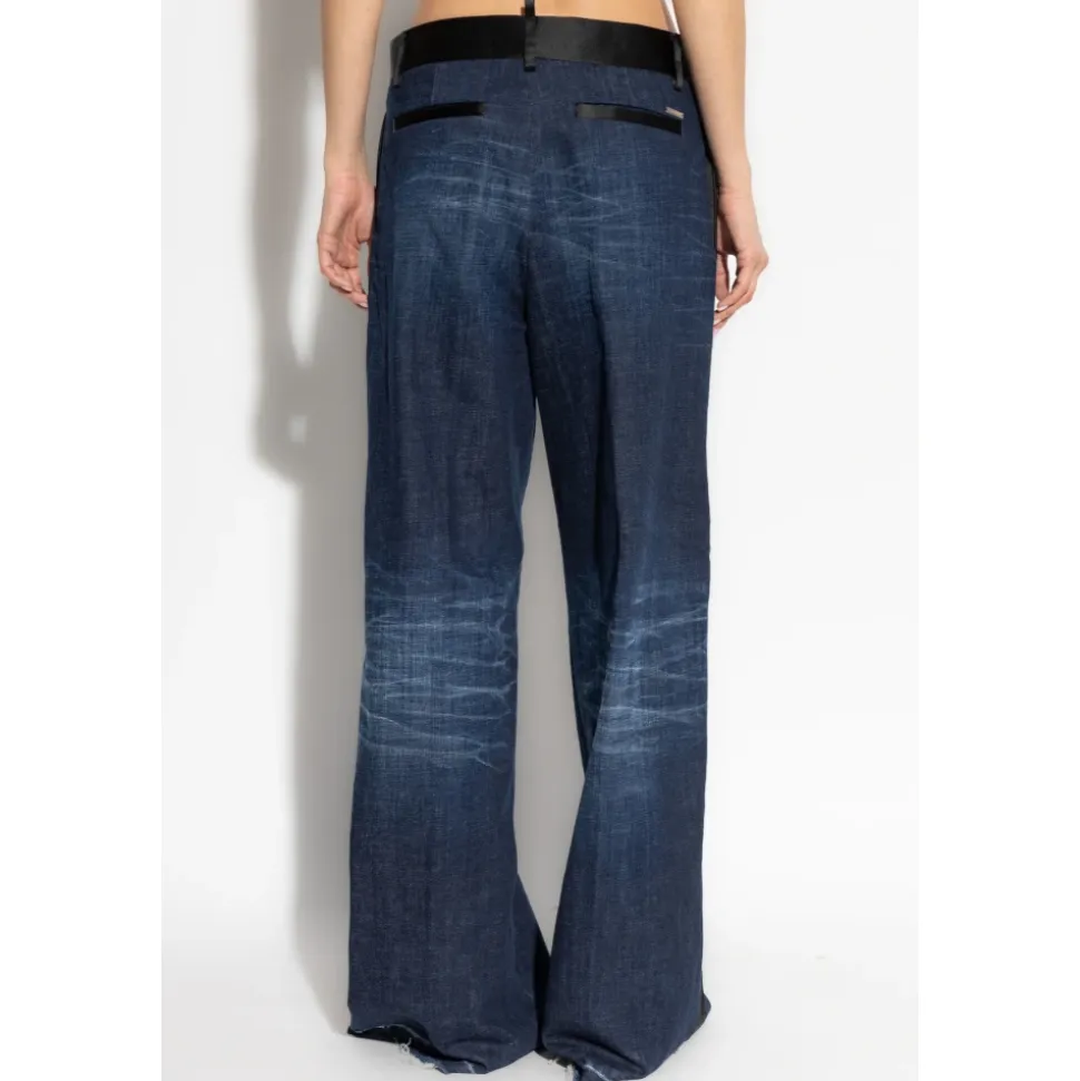 Jeans a gamba larga
