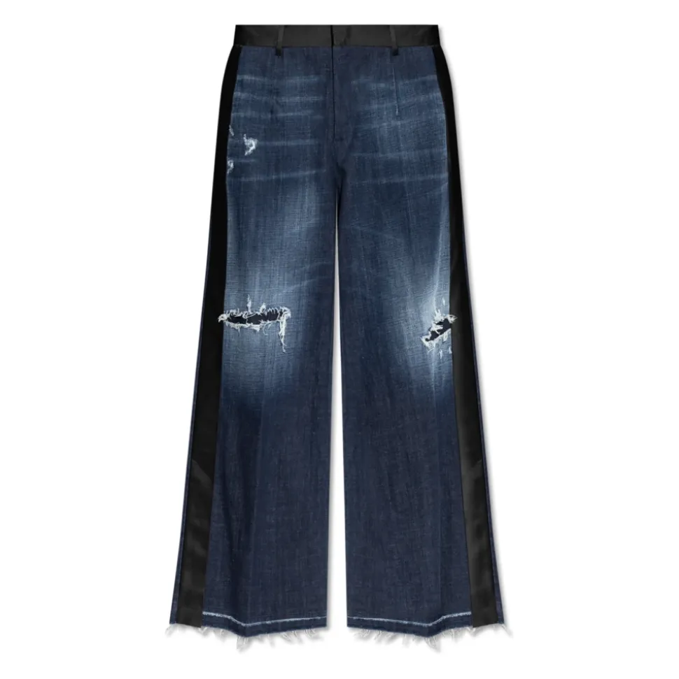 Jeans a gamba larga