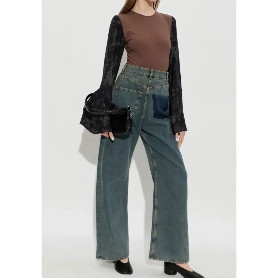 Jeans a gamba larga