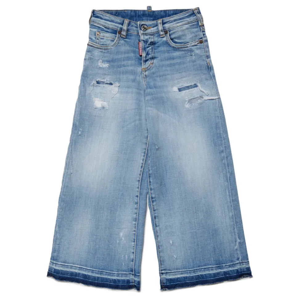 Jeans Ampi Rotti Chiari - Paige