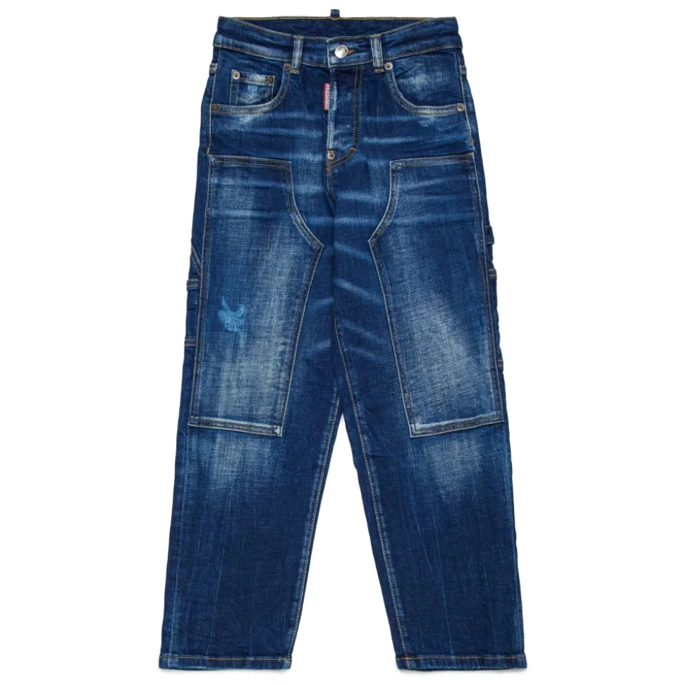Jeans a vita alta e vestibilità ampia