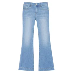 Jeans a zampa con strass