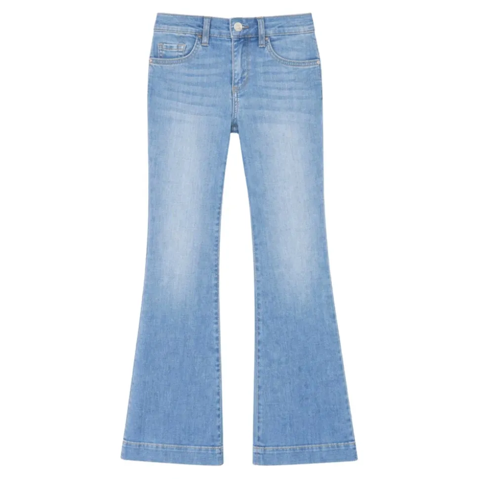 Jeans a zampa con strass