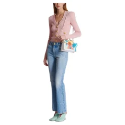 Jeans a zampa di denim