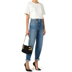 Jeans Balloon con Lucchetto Gioiello