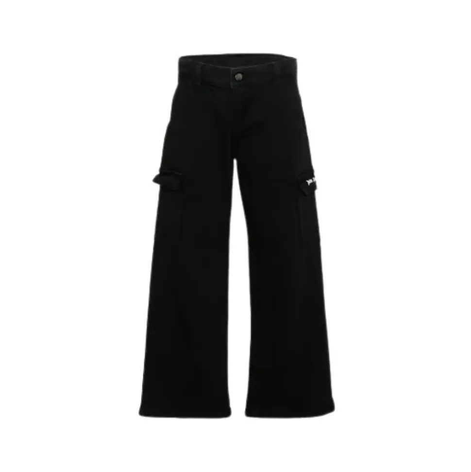 Jeans Cargo con Dettaglio Logo
