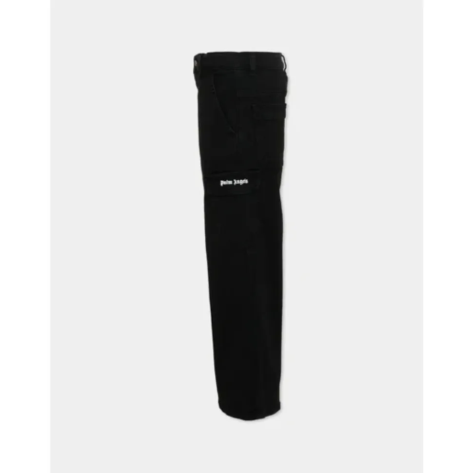 Jeans Cargo con Dettaglio Logo