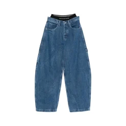 Jeans con dettagli da carpentiere