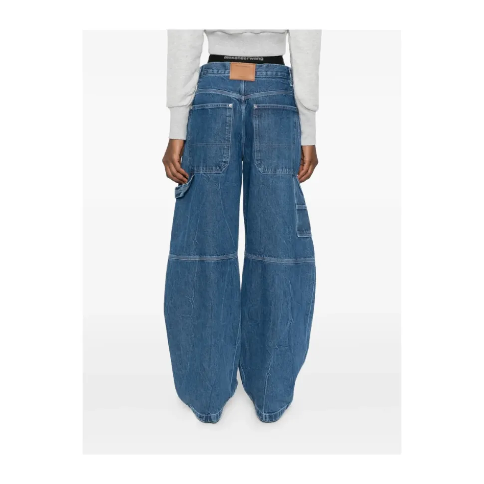 Jeans con dettagli da carpentiere