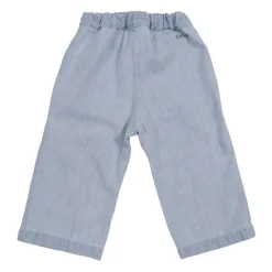Jeans dritti con applicazione logo