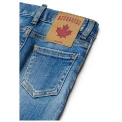 Jeans effetto slavato cinque tasche