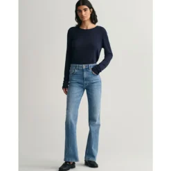 Jeans Flare a Vita Alta