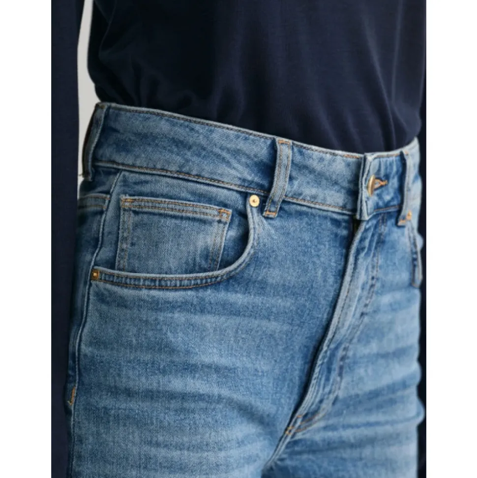 Jeans Flare a Vita Alta