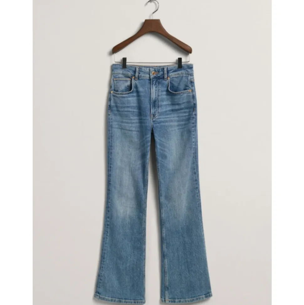 Jeans Flare a Vita Alta