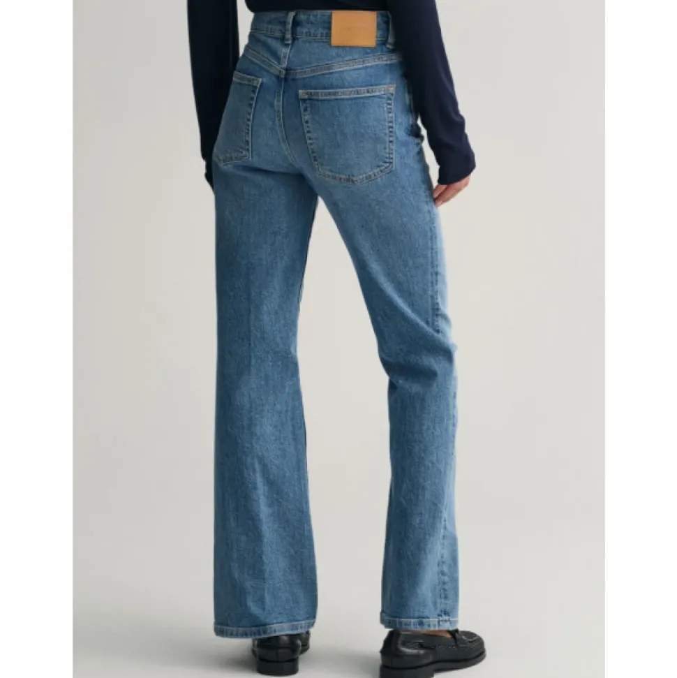Jeans Flare a Vita Alta