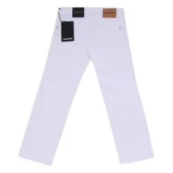 Jeans in cotone bianco 'CLEMENT' con vestibilità slim