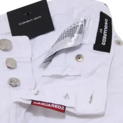 Jeans in cotone bianco 'CLEMENT' con vestibilità slim